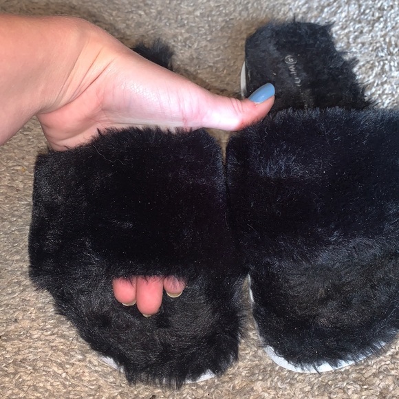 Fuzzy platform sandals - Picture 3 of 5